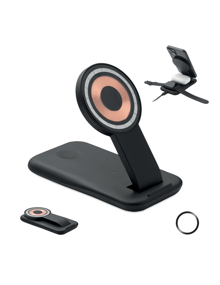 PENDOLESS Chargeur sans fil 3 en 1 15W