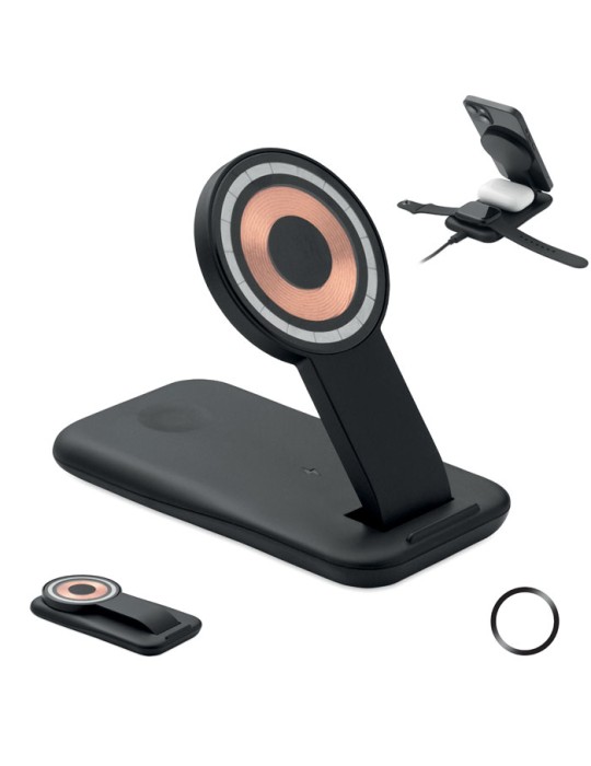 PENDOLESS Chargeur sans fil 3 en 1 15W