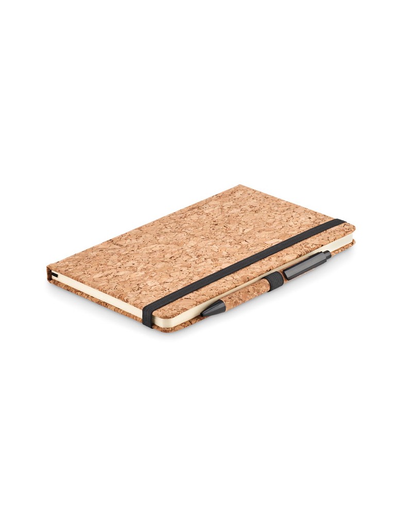 Carnet A5 et stylo en liège | Objets publicitaires