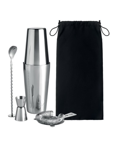 Set à Cocktail en Inox Personnalisé BOSTON pas cher