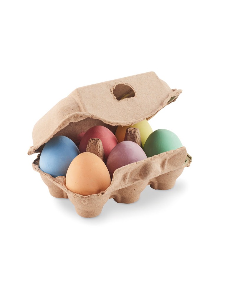 Cadeau Publicitaire Unique Craies en Boîte à Œufs - Personnalisé