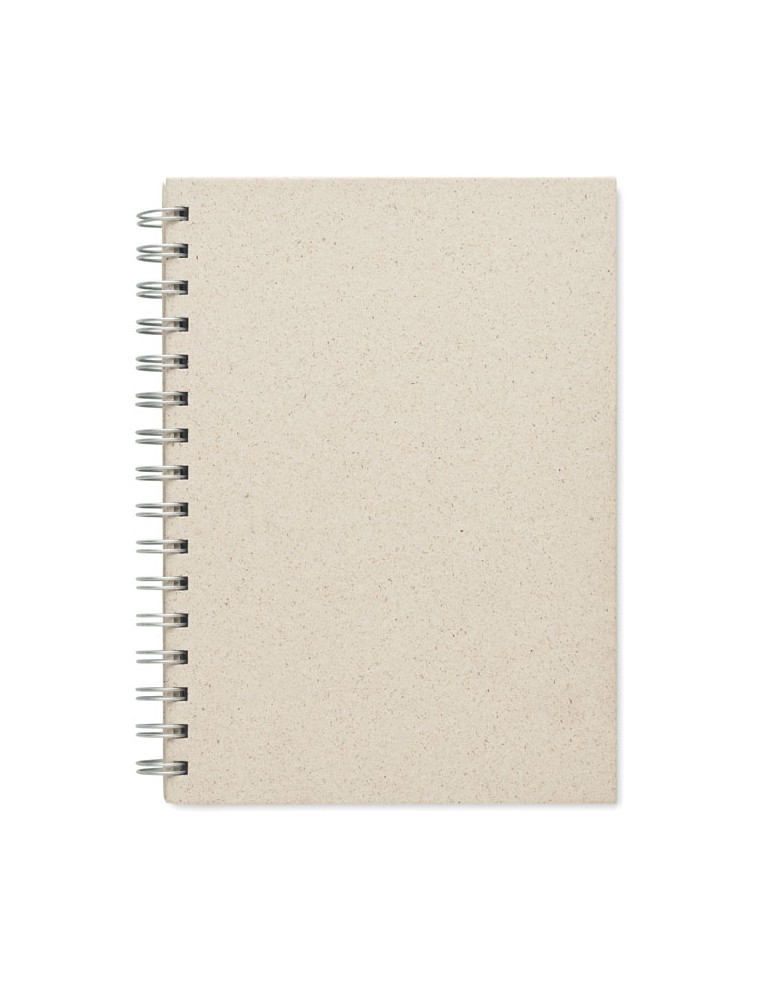 Carnet à spirales A5  personnalisée pas cher GRASS BOOK