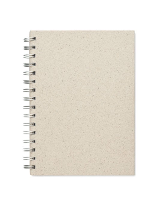 Carnet à spirales A5  personnalisée pas cher GRASS BOOK