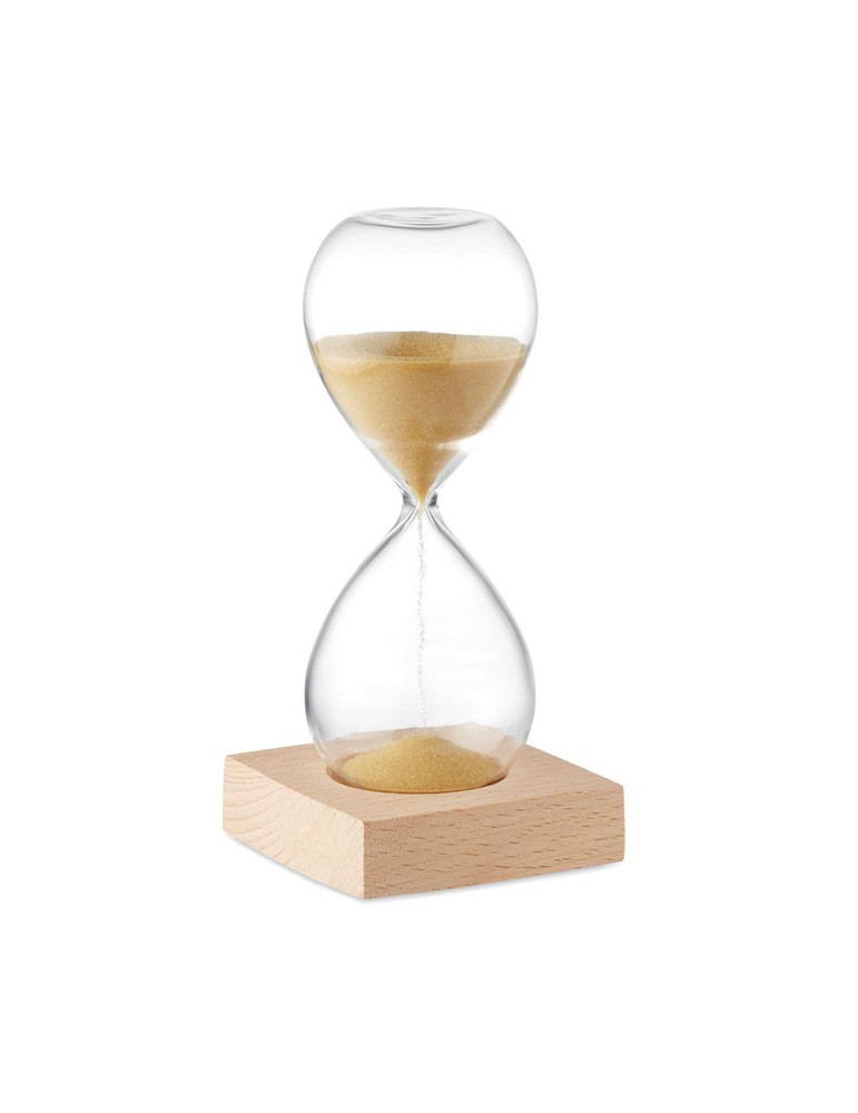 Sablier en verre de 5 min personnalisée - Accessoire chic et pratique pas cher