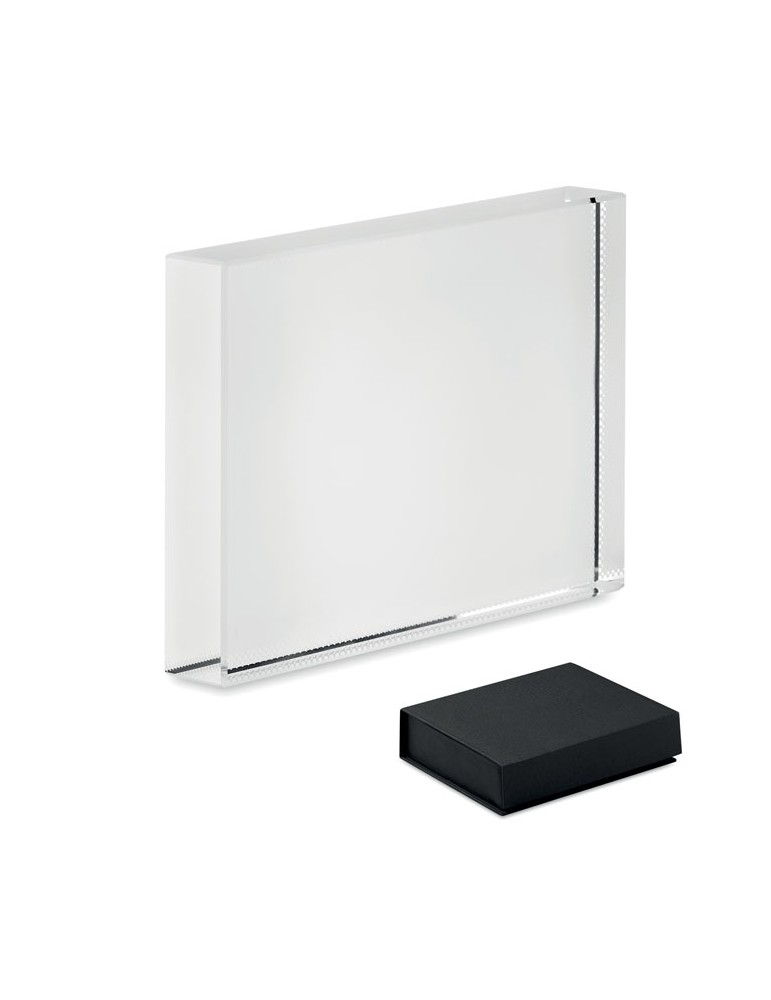 Cadre trophée en cristal personnalisé - Cadeau d'entreprise BLO