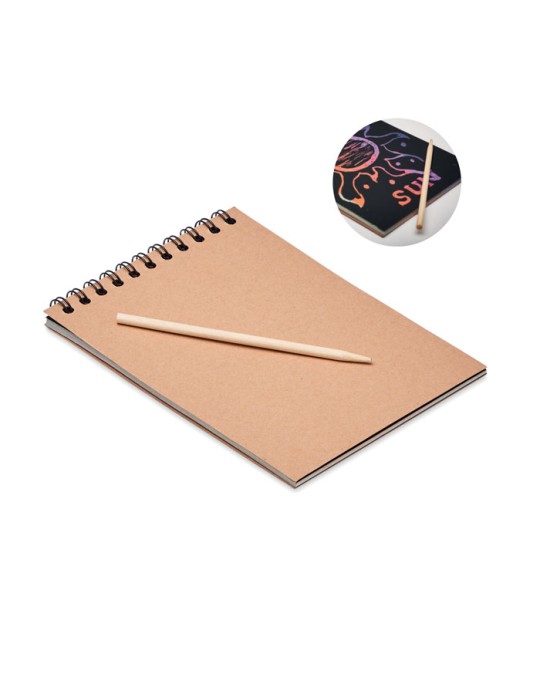 Carnet à Gratter Personnalisable - BLACK