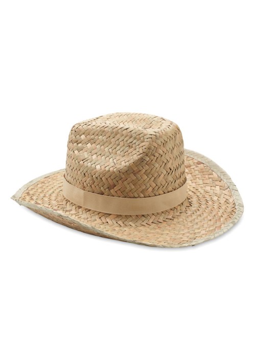 Chapeau cow-boy en paille TEXAS publicitaire