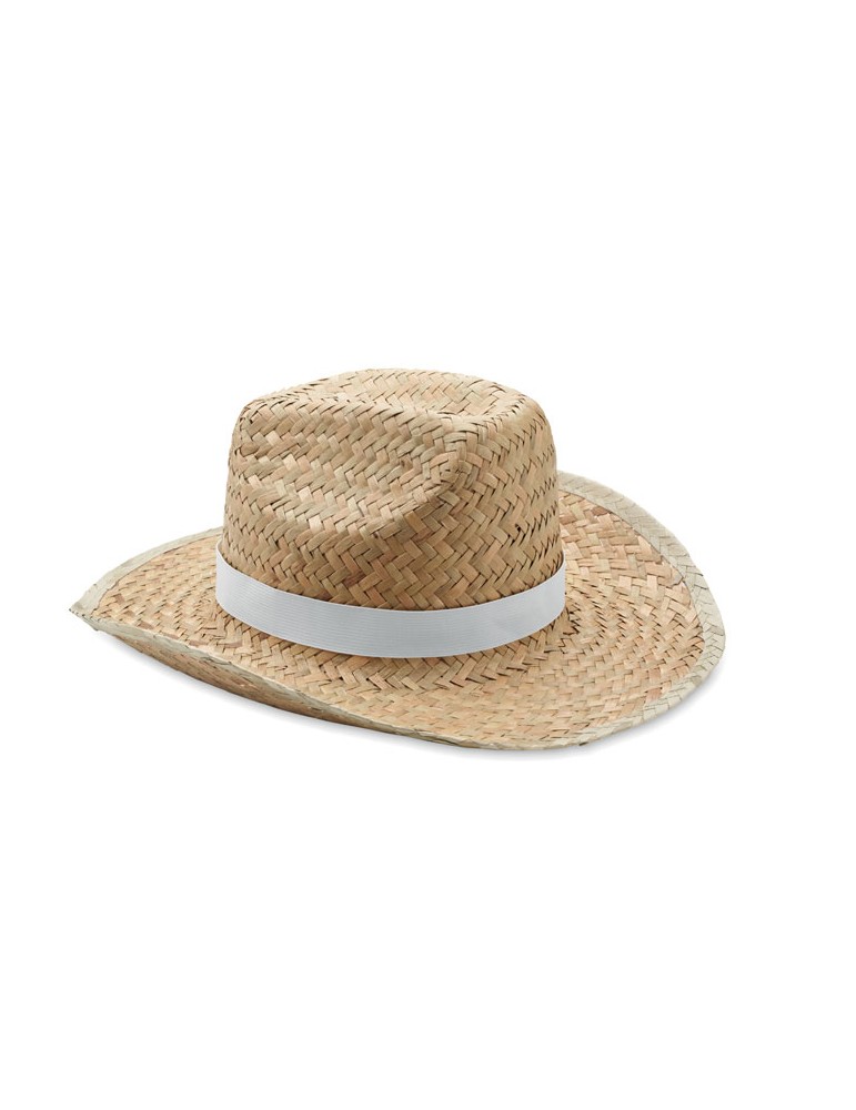 Chapeau cow-boy en paille TEXAS publicitaire
