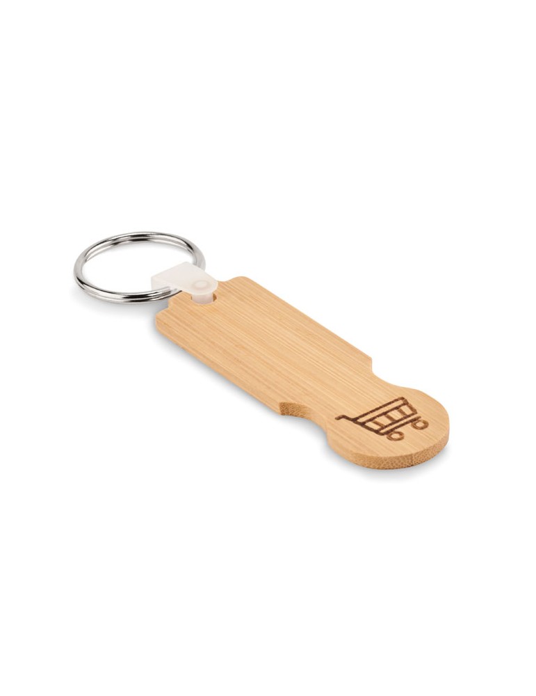 Porte-clés jeton personnalisable en bambou
