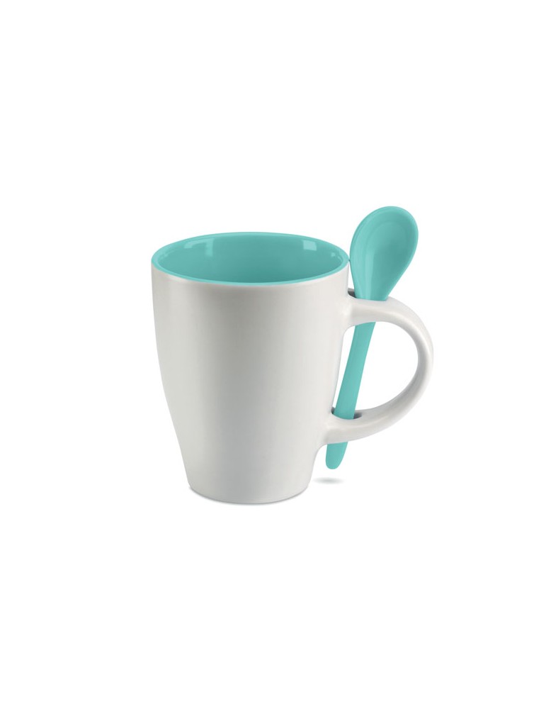 Mug avec cuillère Personnalisé DUAL 250 ml