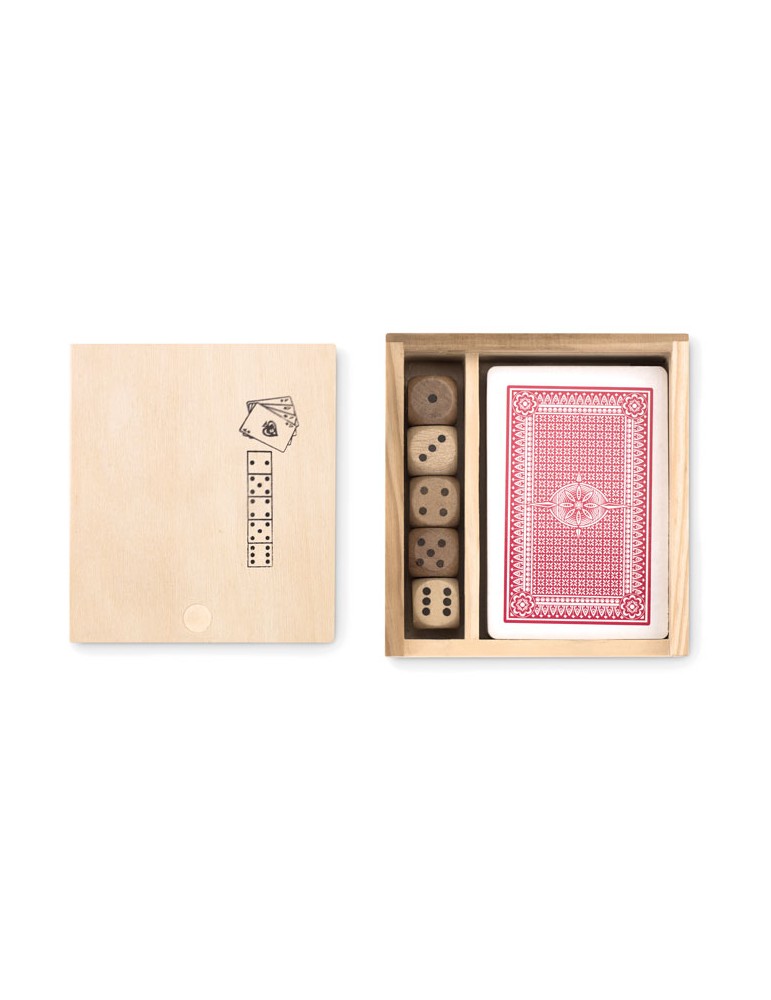 Cartes à Jouer et 5 Dés LAS VEGAS - Offrez du Fun Personnalisée pas cher