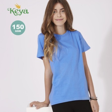 T-Shirt Enfant Couleur Personnalisé YC150 "keya" Matières : coton Taille textile : L Couleurs : jaune marquage laser ultra préci