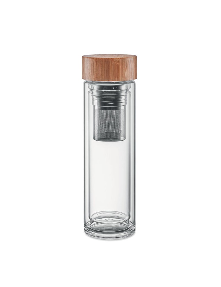 Personnalisée Gourde Isotherme en Verre - 400ml Batumi