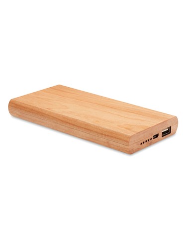 Chargeur Personnalisé Powerbank 4000 mAh en Bambou pas cher