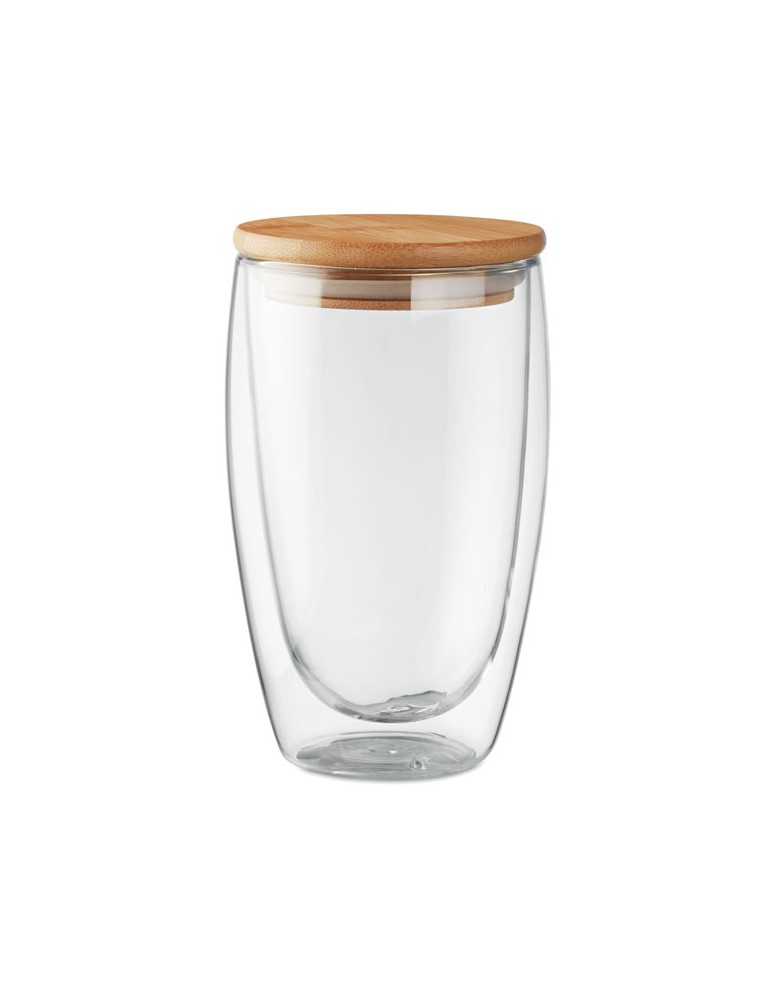 Verre Double Paroi 450 ml Personnalisé TIRANA LARGE pas cher