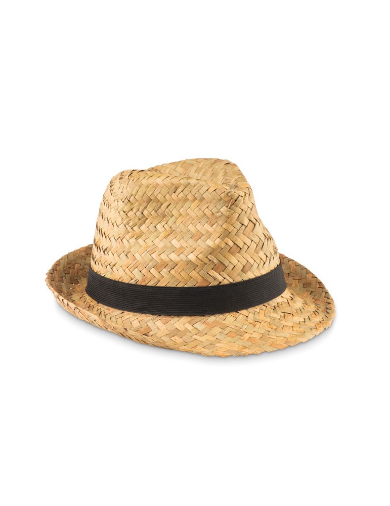 Chapeau en paille naturelle MONTEVIDEO personnalisé pas cher