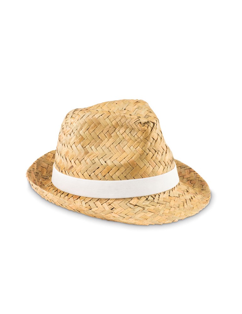 Chapeau en paille naturelle MONTEVIDEO personnalisé pas cher