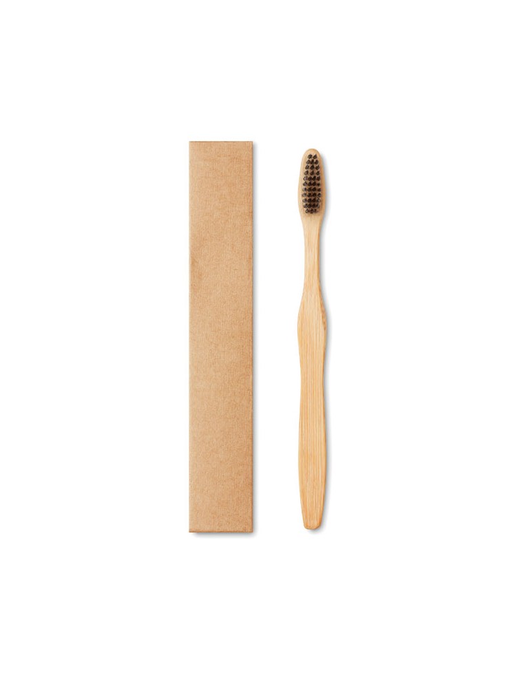 Brosse à Dents en Bambou Personnalisée - Cadeau Publicitaire