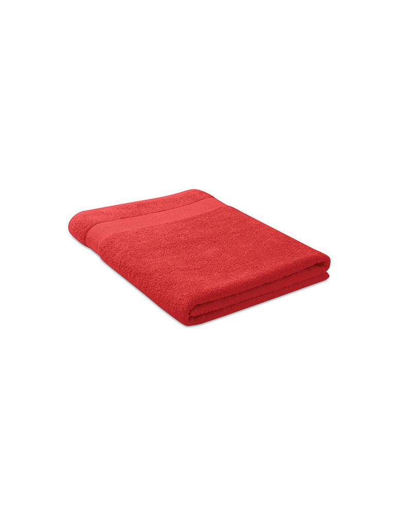 Serviette Éponge Coton Bio Personnalisée MERRY 180x100 cm pas cher