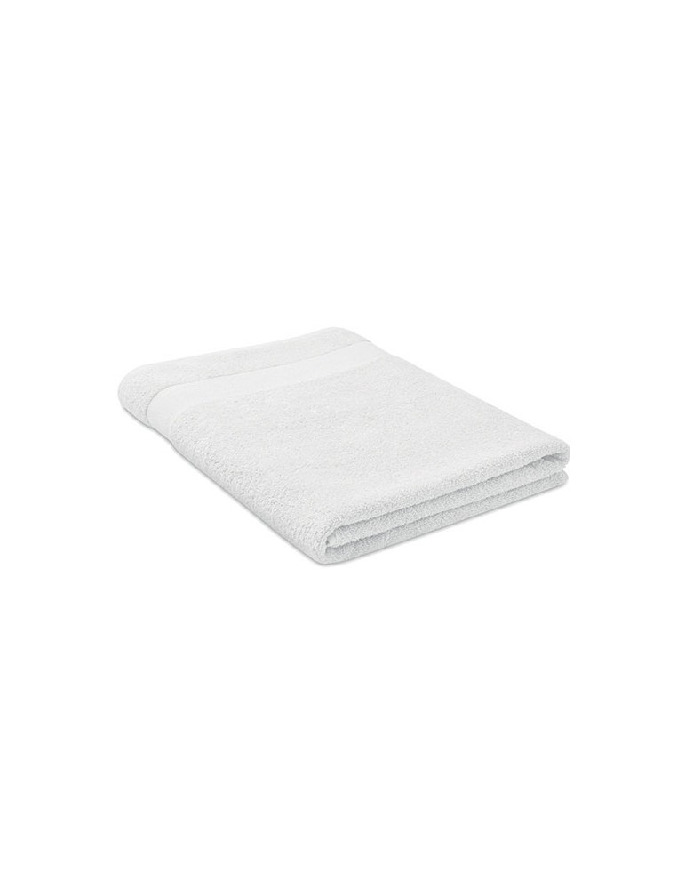 Serviette Éponge Coton Bio Personnalisée MERRY 180x100 cm pas cher