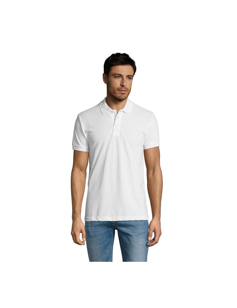Polo homme polycoton personnalisé - PRIME MEN style et confort pas cher