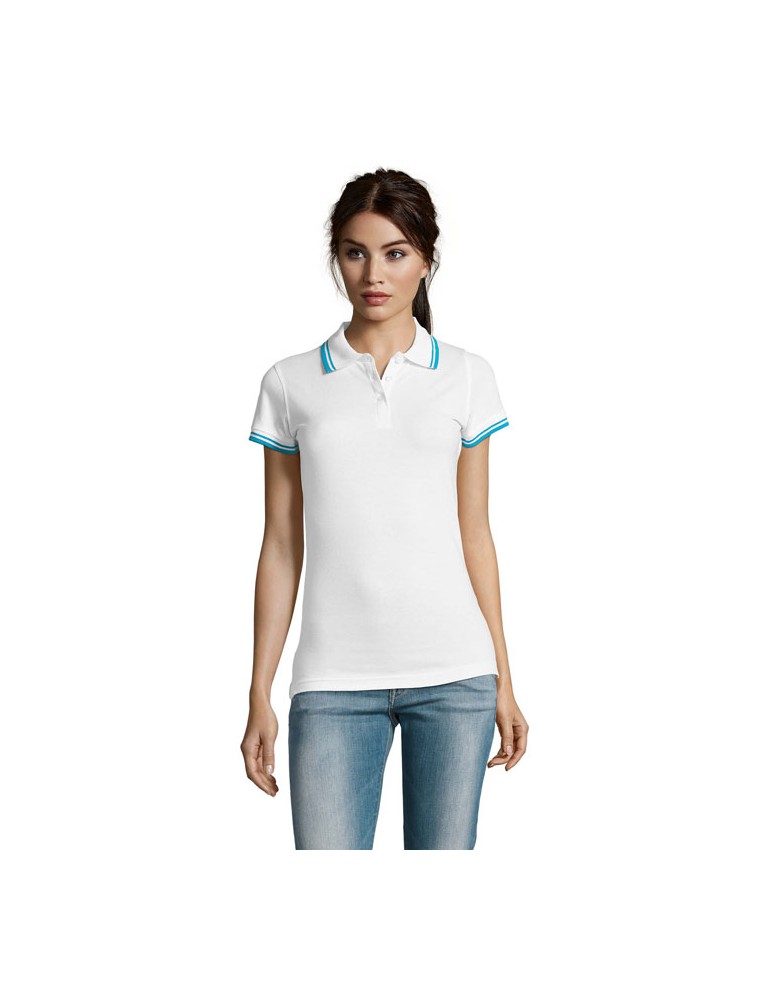 Polo Personnalisable 100% Coton - Femme Pasadena
