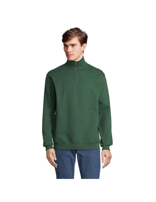 Sweat Zip Col Confortable et Éthique Personnalisé - Conrad pas cher