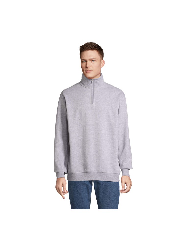 Sweat Zip Col Confortable et Éthique Personnalisé - Conrad pas cher