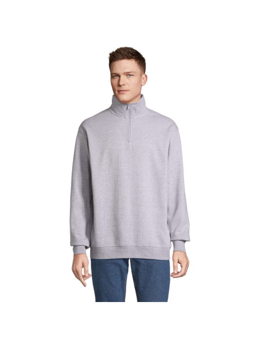 Sweat Zip Col Confortable et Éthique Personnalisé - Conrad pas cher