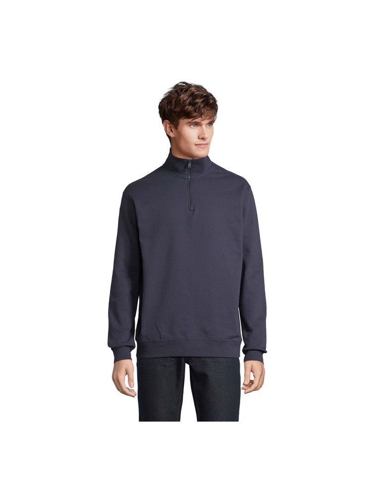 Sweat Zip Col Confortable et Éthique Personnalisé - Conrad pas cher