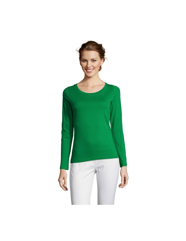 T-shirt Manches Longues Personnalisé Majestic - 100% Coton pas cher