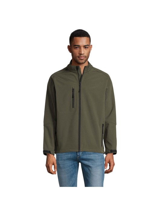 Veste Softshell Relax Men - Imperméable et Chaude Personnalisée pas cher