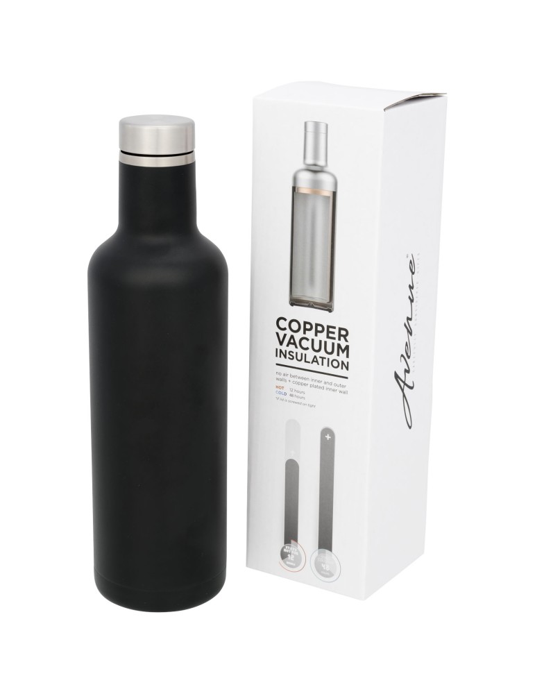 Bouteille Pinto avec isolation par le vide et couche de cuivre 750ml