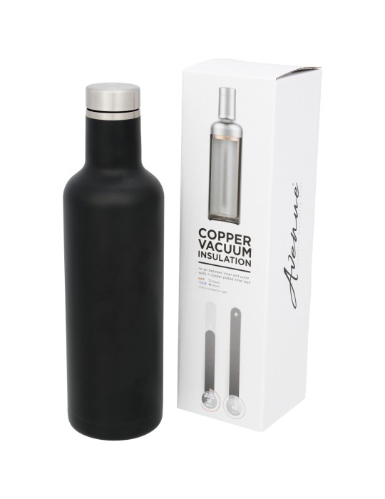 Bouteille Pinto avec isolation par le vide et couche de cuivre 750ml
