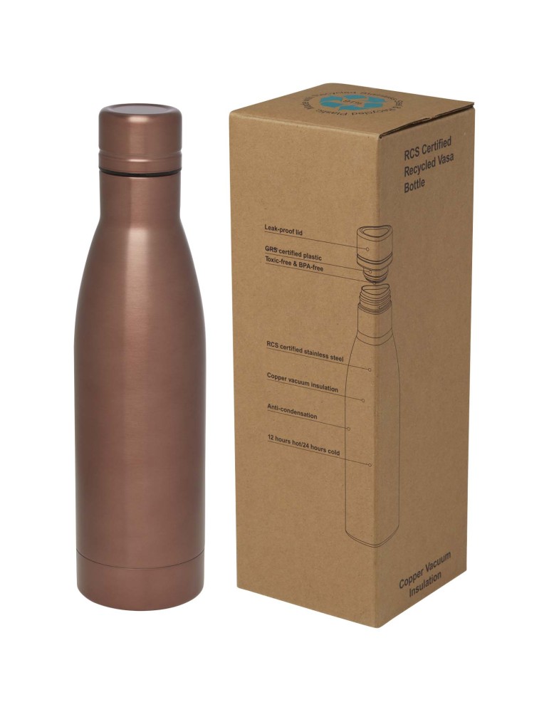 Bouteille isotherme Vasa en acier inoxydable recyclé certifié RCS de…