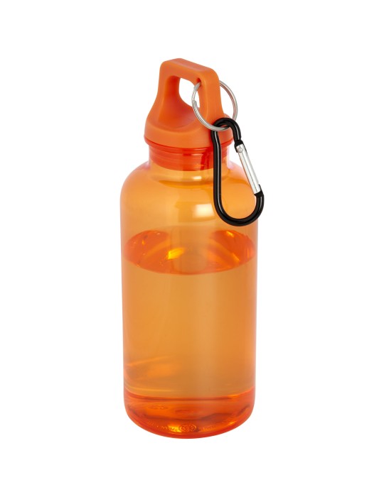 Bouteille d'eau Oregon de 400 ml en plastique recyclé avec mousqueton