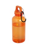 Bouteille d'eau Oregon de 400 ml en plastique recyclé avec mousqueton