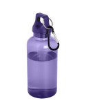 Bouteille d'eau Oregon de 400 ml en plastique recyclé avec mousqueton