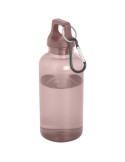 Bouteille d'eau Oregon de 400 ml en plastique recyclé avec mousqueton