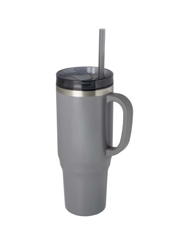 Mug isotherme Melbourne 1200 ml certifié RCS avec paille