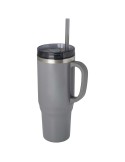 Mug isotherme Melbourne 1200 ml certifié RCS avec paille