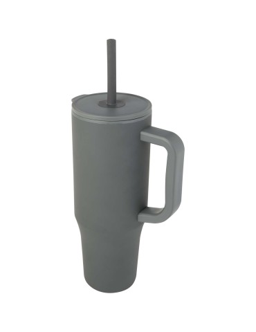Gobelet isotherme Brady 900 ml certifié RCS avec paille en silicone