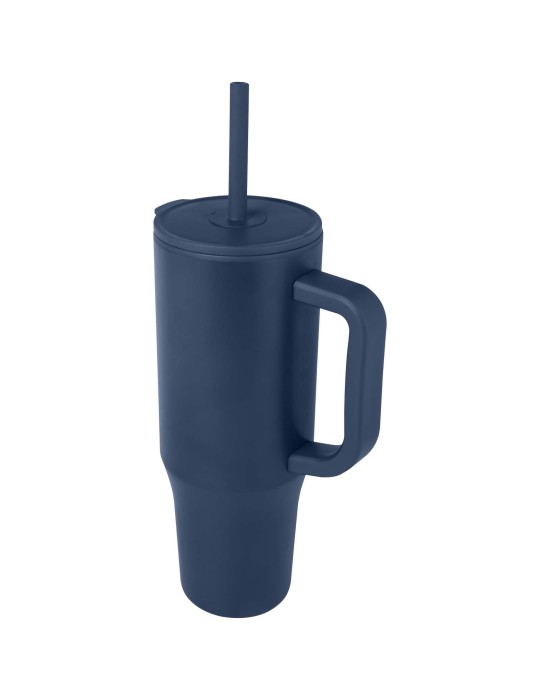 Gobelet isotherme Brady 900 ml certifié RCS avec paille en silicone