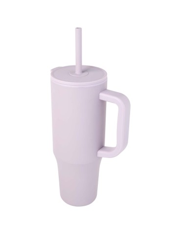 Gobelet isotherme Brady 900 ml certifié RCS avec paille en silicone