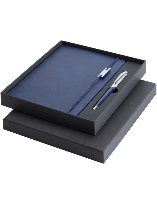 Ensemble carnet à couverture rigide A5 et stylo roller Legato Elegance