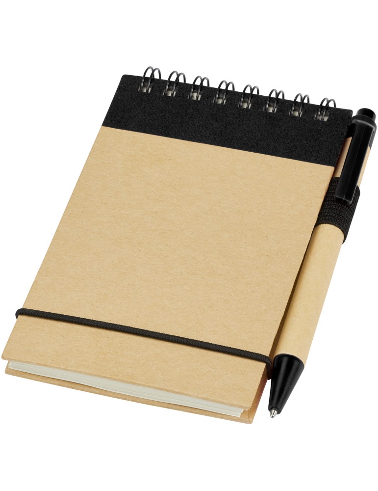 Bloc-notes recyclé format A7 avec stylo Zuse