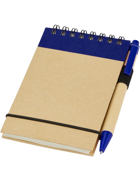 Bloc-notes recyclé format A7 avec stylo Zuse