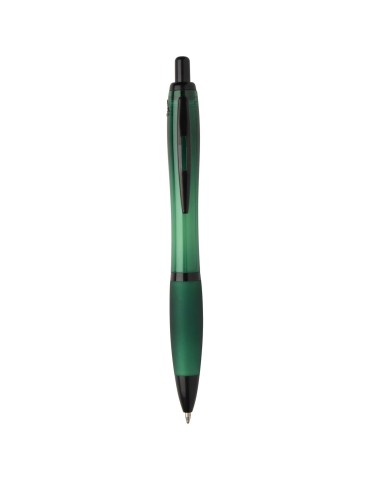 Stylo bille Nash en plastique recyclé avec garnitures noires (encre… 2