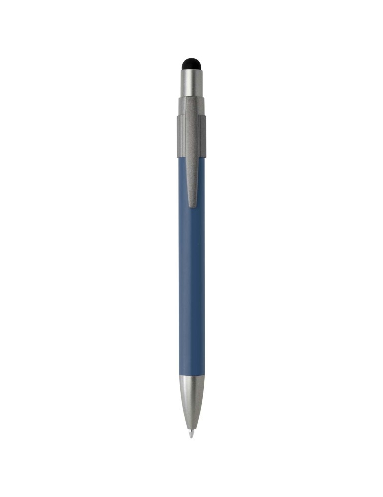 Stylo bille recyclé RCS avec stylet et toupie antistress (encre…