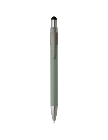 Stylo bille recyclé RCS avec stylet et toupie antistress (encre…